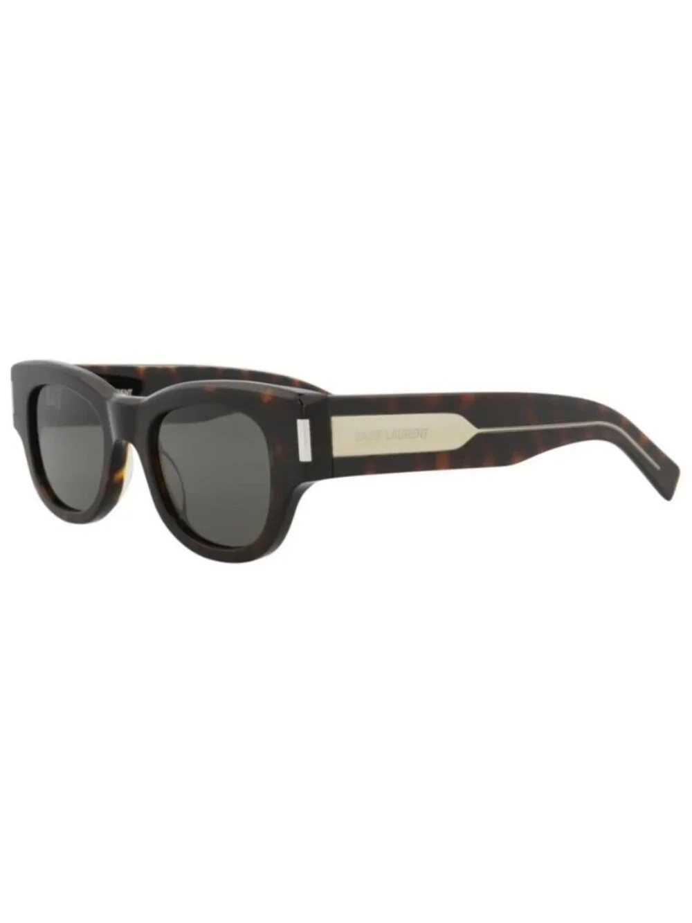 New Saint Laurent Womens Cat Eye Havana Crystal Grey Fashion Designer Sunglasses